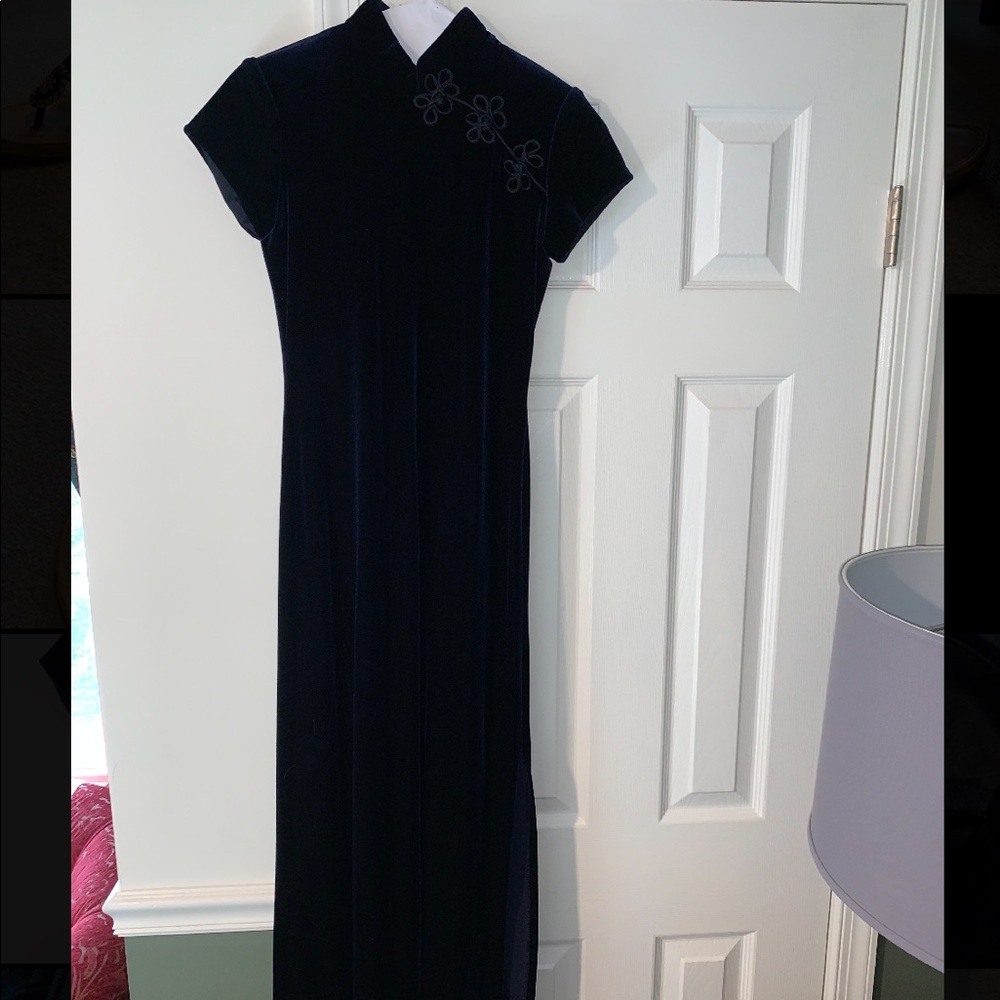 Vintage Rhapsody Velvet Maxi Dress